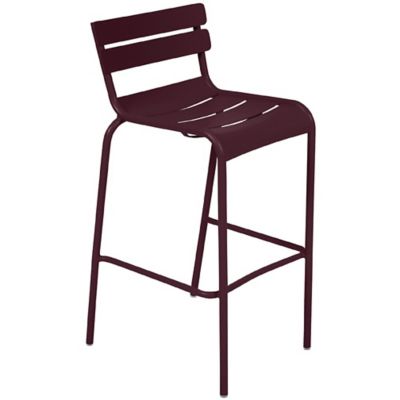 Fermob Luxembourg High Stool - Set of 2 - Color: Red - 4103B9