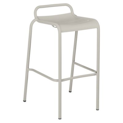 Fermob Luxembourg Low Back High Stool - Set of 2 - Color: Grey - 4112A5