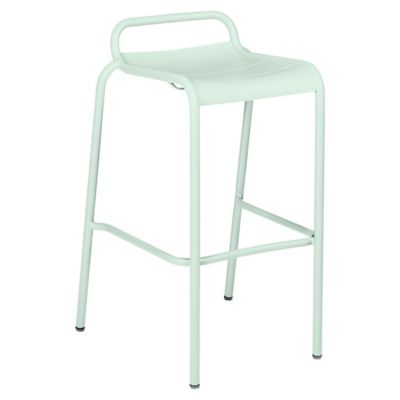 Fermob Luxembourg Low Back High Stool - Set of 2 - Color: White - 4112A7