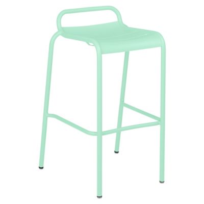 Fermob Luxembourg Low Back High Stool - Set of 2 - Color: Green - 411283