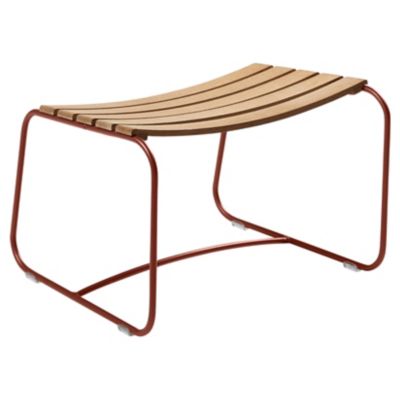 Fermob Surprising Teak Footrest - Color: Red - 124520