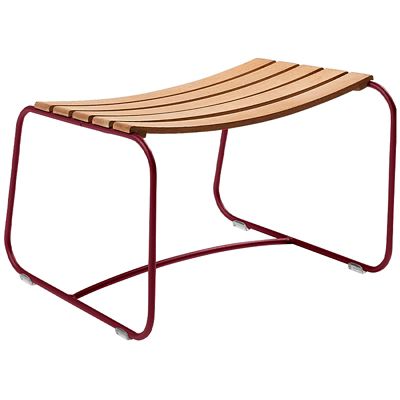 Fermob Surprising Teak Footrest - Color: Red - 1245B9