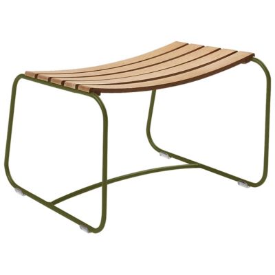 Fermob Surprising Teak Footrest - Color: Green - 1245D3