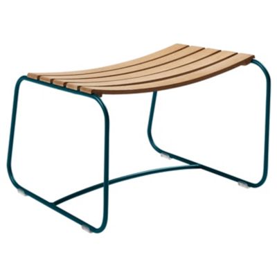 Fermob Surprising Teak Footrest - Color: Blue - 124521