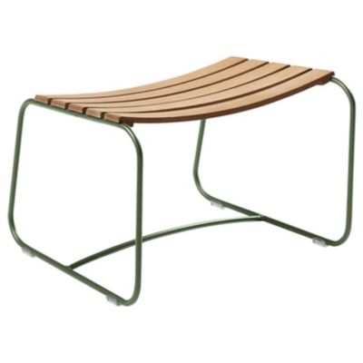 FRM2549333 Fermob Surprising Teak Footrest - Color: Green - 1 sku FRM2549333