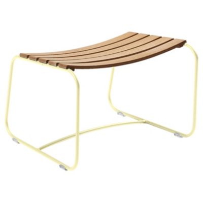 Fermob Surprising Teak Footrest - Color: Yellow - 1245A6