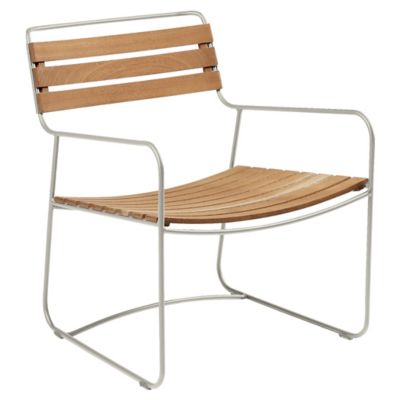 Fermob Surprising Teak Low Armchair - Color: Brown - 1244A5