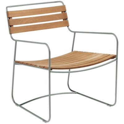 Fermob Surprising Teak Low Armchair - Color: Brown - 1244C7