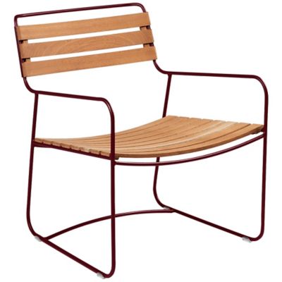 Fermob Surprising Teak Low Armchair - Color: Brown - 1244B9