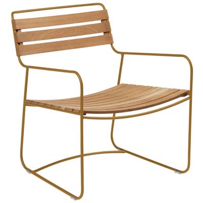 Fermob Surprising Teak Low Armchair - Color: Brown - 1244D2