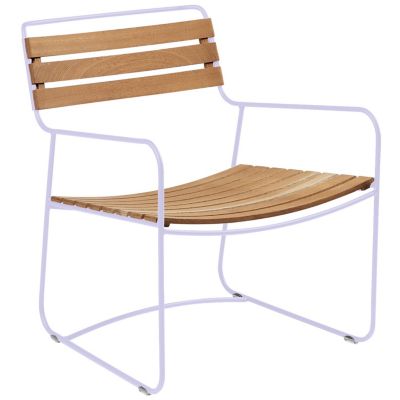 Fermob Surprising Teak Low Armchair - Color: Purple - 1244D1