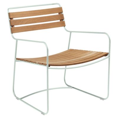 Fermob Surprising Teak Low Armchair - Color: Green - 1244A7