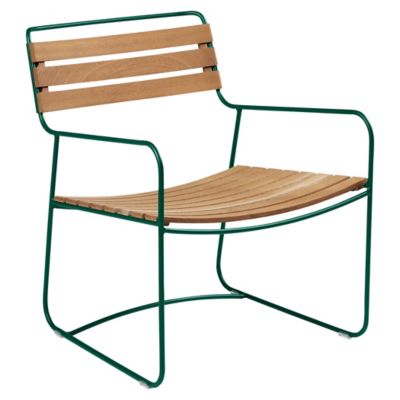 FRM2549358 Fermob Surprising Teak Low Armchair - Color: Green sku FRM2549358