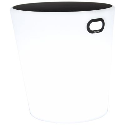 Fermob Inoui Outdoor Lighting Stool - Color: White - 330447X1