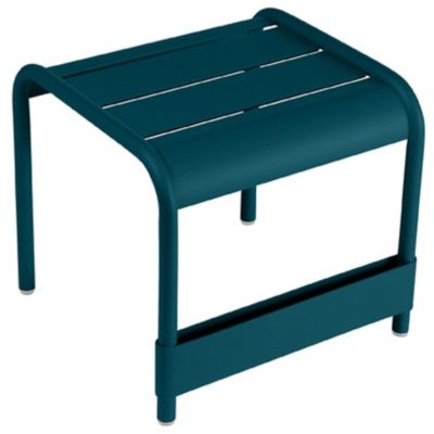 Fermob Luxembourg Outdoor Small Low Table/Footrest - Color: Blue - 416021