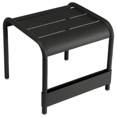 Fermob Luxembourg Outdoor Small Low Table/Footrest - Color: Black - 416042