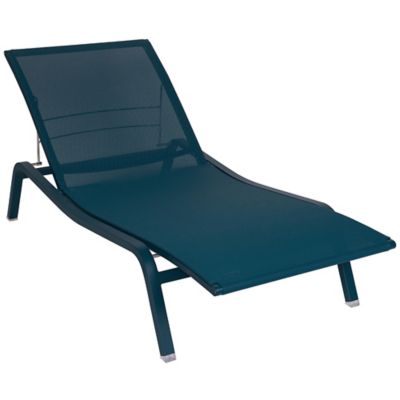 Fermob Alize Stereo Fabric OTF Sunlounger - Color: Blue - 890621ST