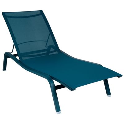 Fermob Alize Stereo Fabric OTF XS Sunlounger - Color: Blue - 891121ST