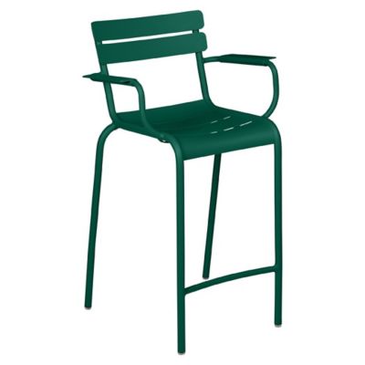 Fermob Luxembourg High Armchair - Set of 2 - Color: Green - 411302