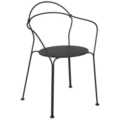 FRM2401240 Fermob Airloop Armchair - Set of 2 - Color: Black  sku FRM2401240