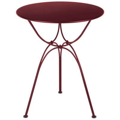 Fermob Airloop Round Table - Color: Red - 732043