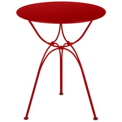 Fermob Airloop Round Table - Color: Red - 732067