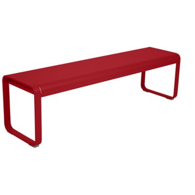 FRM2402227 Fermob Bellevie Premium Bench - Color: Red - 84186 sku FRM2402227