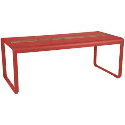 Fermob Bellevie Dining Table with Storage - Color: Orange - 843445