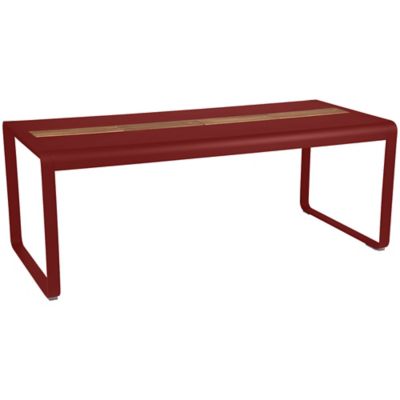 Fermob Bellevie Dining Table with Storage - Color: Red - 843467