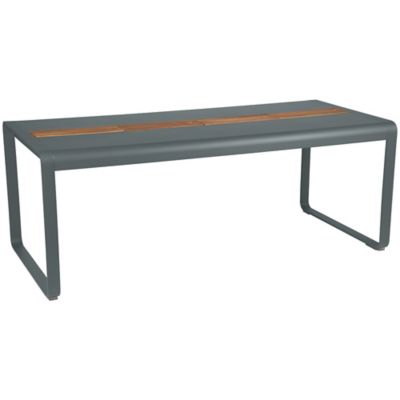 Fermob Bellevie Dining Table with Storage - Color: Grey - 843426