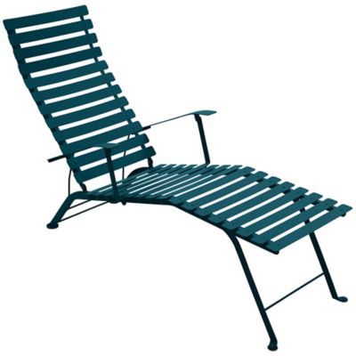 FRM2402574 Fermob Bistro Chaise Lounge - Color: Blue - 160121 sku FRM2402574