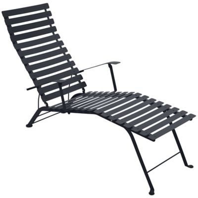 Fermob Bistro Chaise Lounge - Color: Black - 160147