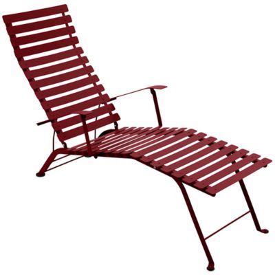 Fermob Bistro Chaise Lounge - Color: Red - 160143