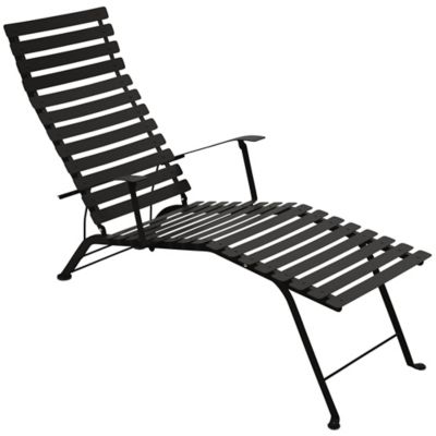 FRM2402588 Fermob Bistro Chaise Lounge - Color: Black - 16014 sku FRM2402588