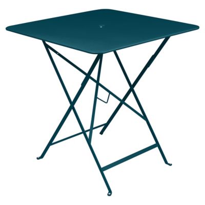 Fermob Bistro+ Square Table - Color: Blue - Size: Large - 021221