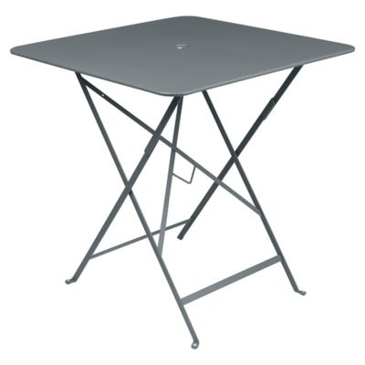 Fermob Bistro+ Square Table - Color: Grey - Size: Large - 021226