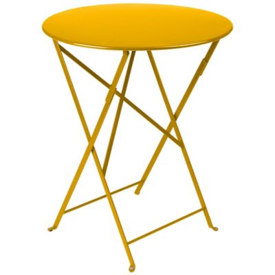 FRM2402702 Fermob Bistro+ Round Table - Color: Yellow - 0210C sku FRM2402702