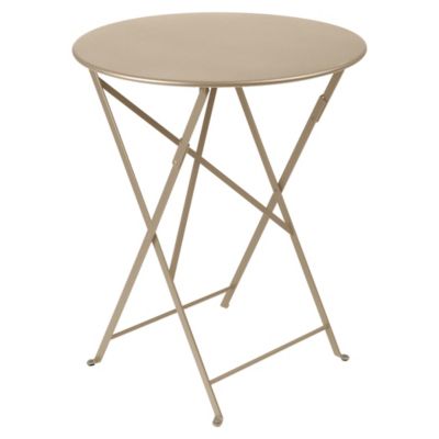 FRM2549362 Fermob Bistro+ Round Table - Color: Beige - 021014 sku FRM2549362