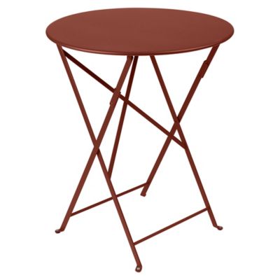 FRM2549373 Fermob Bistro+ Round Table - Color: Red - 021020 sku FRM2549373