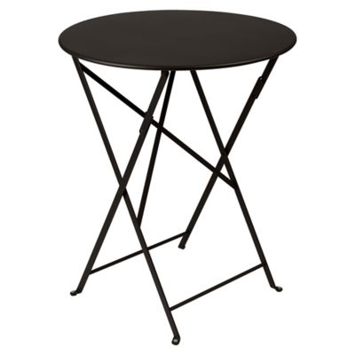 FRM2549369 Fermob Bistro+ Round Table - Color: Black - 021042 sku FRM2549369