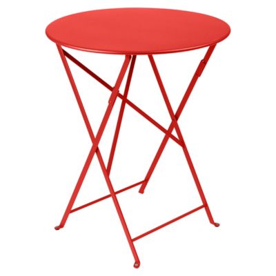 Fermob Bistro+ Round Table - Color: Orange - 021045