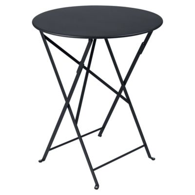 FRM2549374 Fermob Bistro+ Round Table - Color: Black - 021047 sku FRM2549374