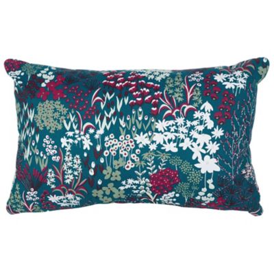 Fermob Bouquet Sauvage Rectangular Pillow - Color: Blue - 268021