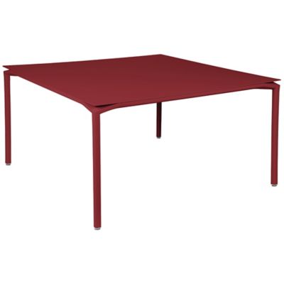 FRM2402864 Fermob Calvi Square Dining Table - Color: Red - 87 sku FRM2402864