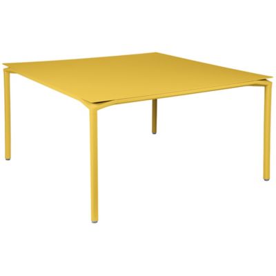 Fermob Calvi Square Dining Table - Color: Yellow - 8753C6