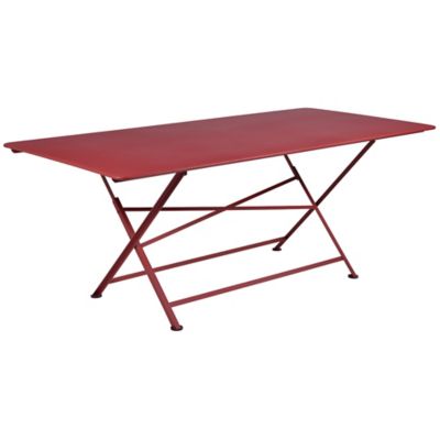 FRM2403466 Fermob Cargo Rectangular Dining Table - Color: Red sku FRM2403466