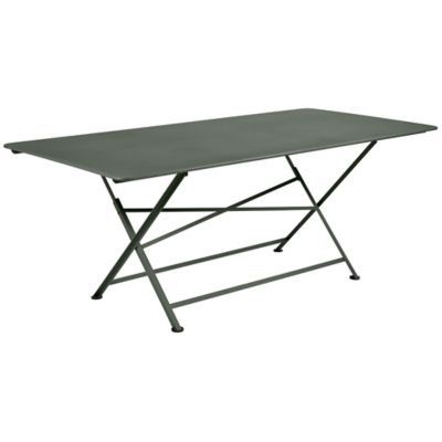 Fermob Cargo Rectangular Dining Table - Color: Green - Size: Large - 024748