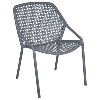 Fermob Croisette Armchair - Set of 4 - Color: Grey - 1804264