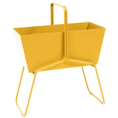 FRM2403780 Fermob High Basket Planter - Color: Yellow - 3231C sku FRM2403780