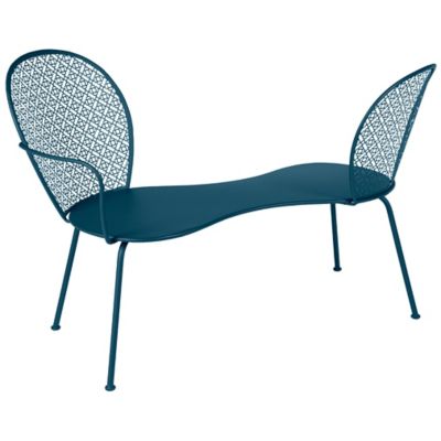 FRM2403935 Fermob Lorette Conversation Bench - Color: Blue -  sku FRM2403935